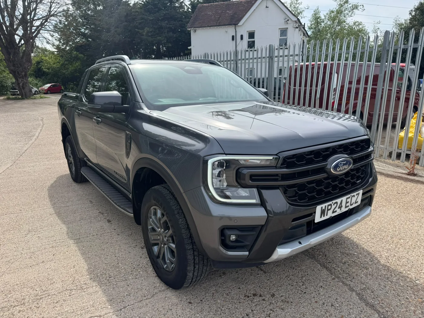 Dark grey Ford Ranger pickup recently purchased by European Commercials