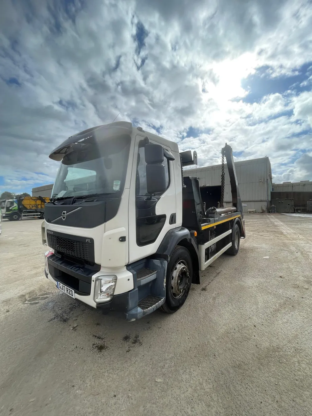 Volvo FL skip loader truck recently purchased by European Commercials